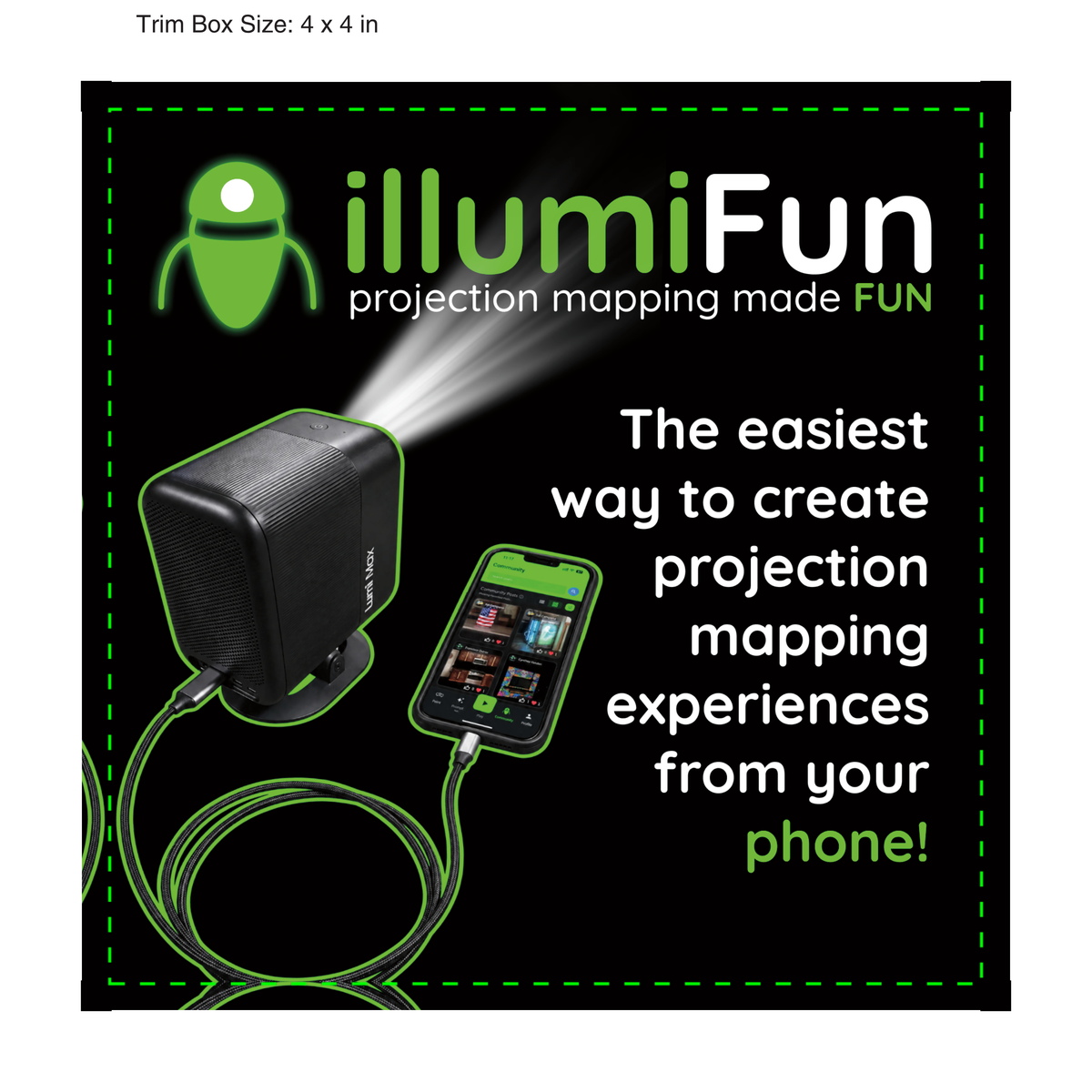 Lumi Max Projector | illumifun - Smart Projector - Lumi Labs, Inc. - Lumi Labs, Inc.